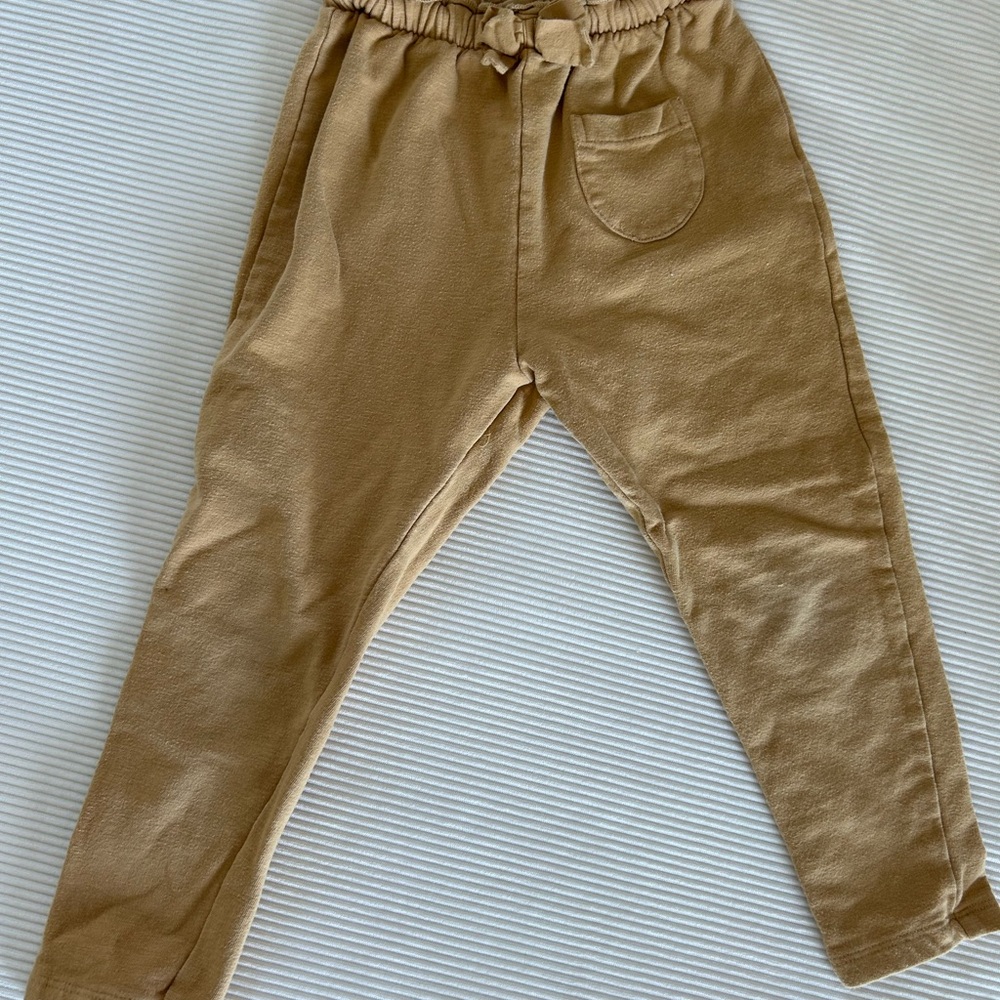 Zara Kids Tan Jogger Pants
